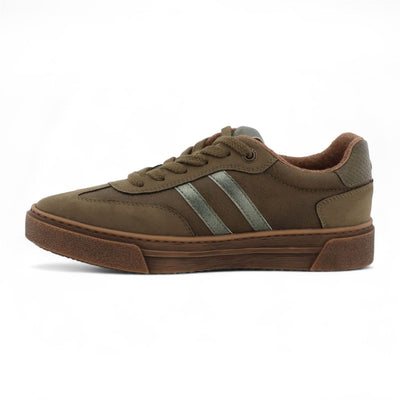 Mustang Women's Olive Green Street Platform Sneakers Shoes