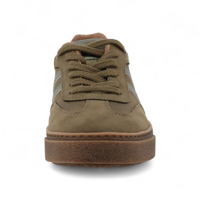 Mustang Women's Olive Green Street Platform Sneakers Shoes