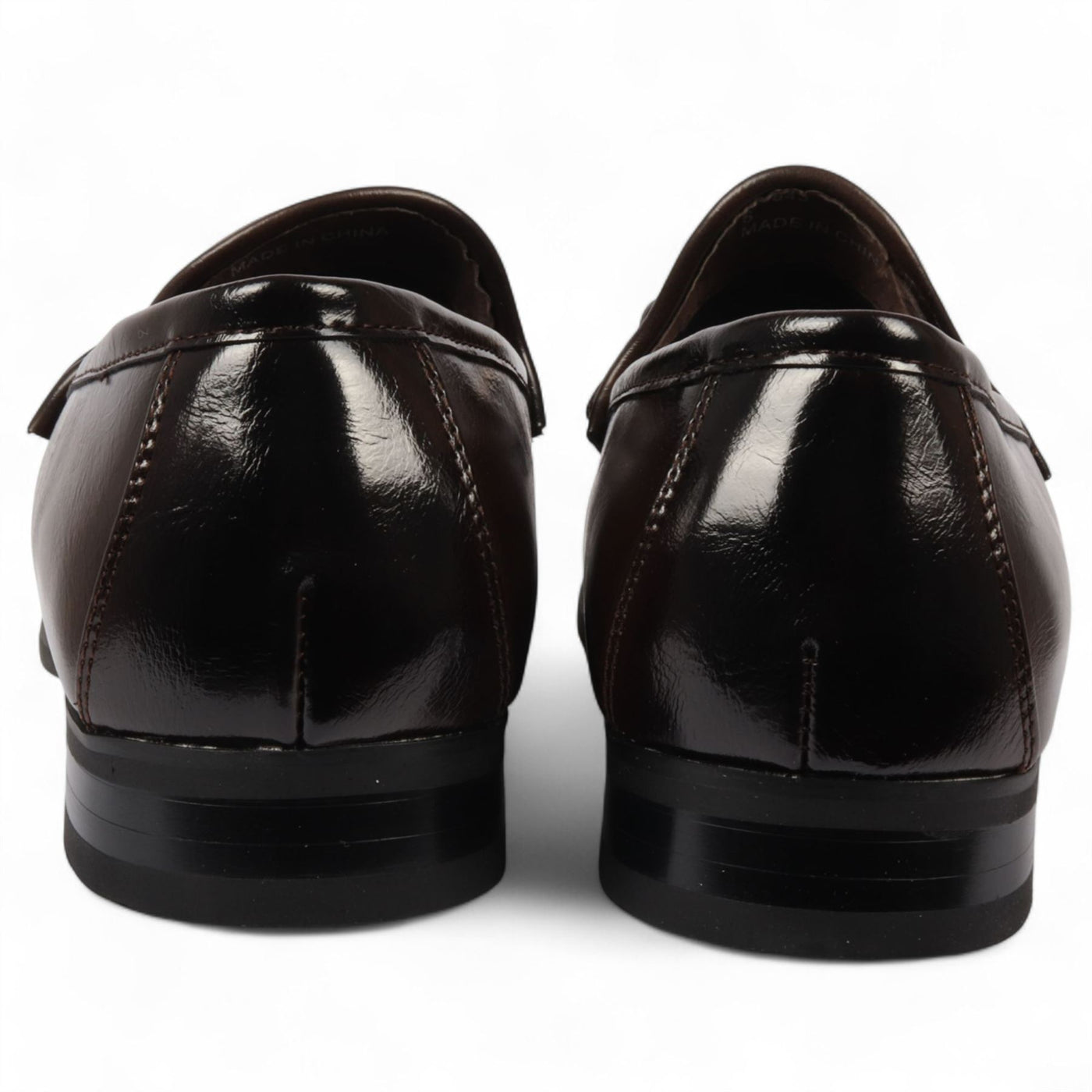 Men's Loafers with Gold Buckle Smart Slip-On Shoes