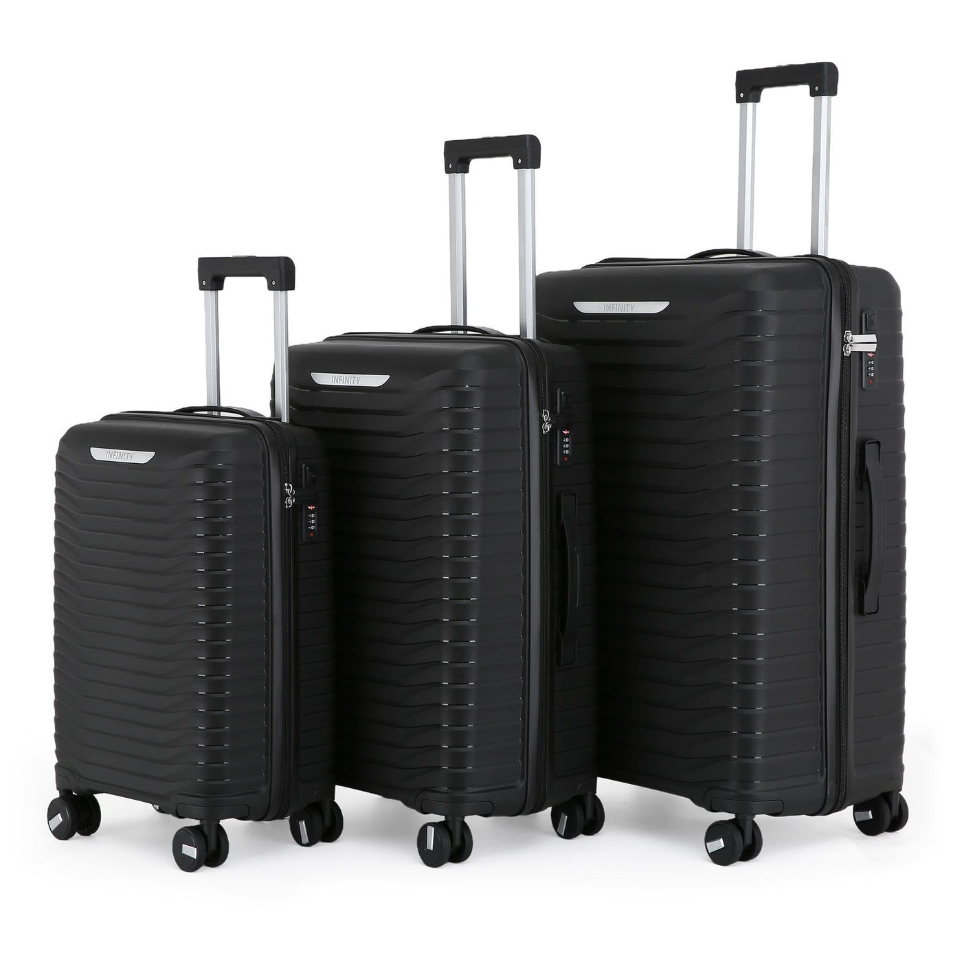 Hard Shell Suitcase Cabin TSA Luggage Travel Set