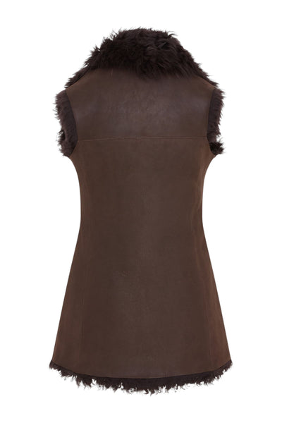 Women's Toscana Shearling Nappa Leather Sheepskin Gilet - Parkes