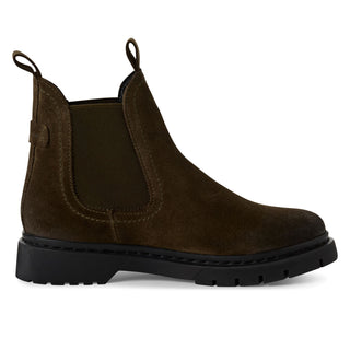 Tamaris Womens Olive Green Suede Leather Classic Chelsea Ankle Boots