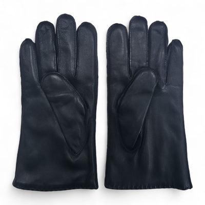 Men’s Italian Leather Warm Wool Lining Winter Stich Design Gloves - M-LGV-205