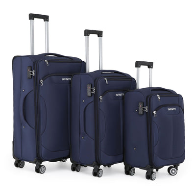 8 Wheel Lightweight Suitcase Luggage TSA Travel Bags Set