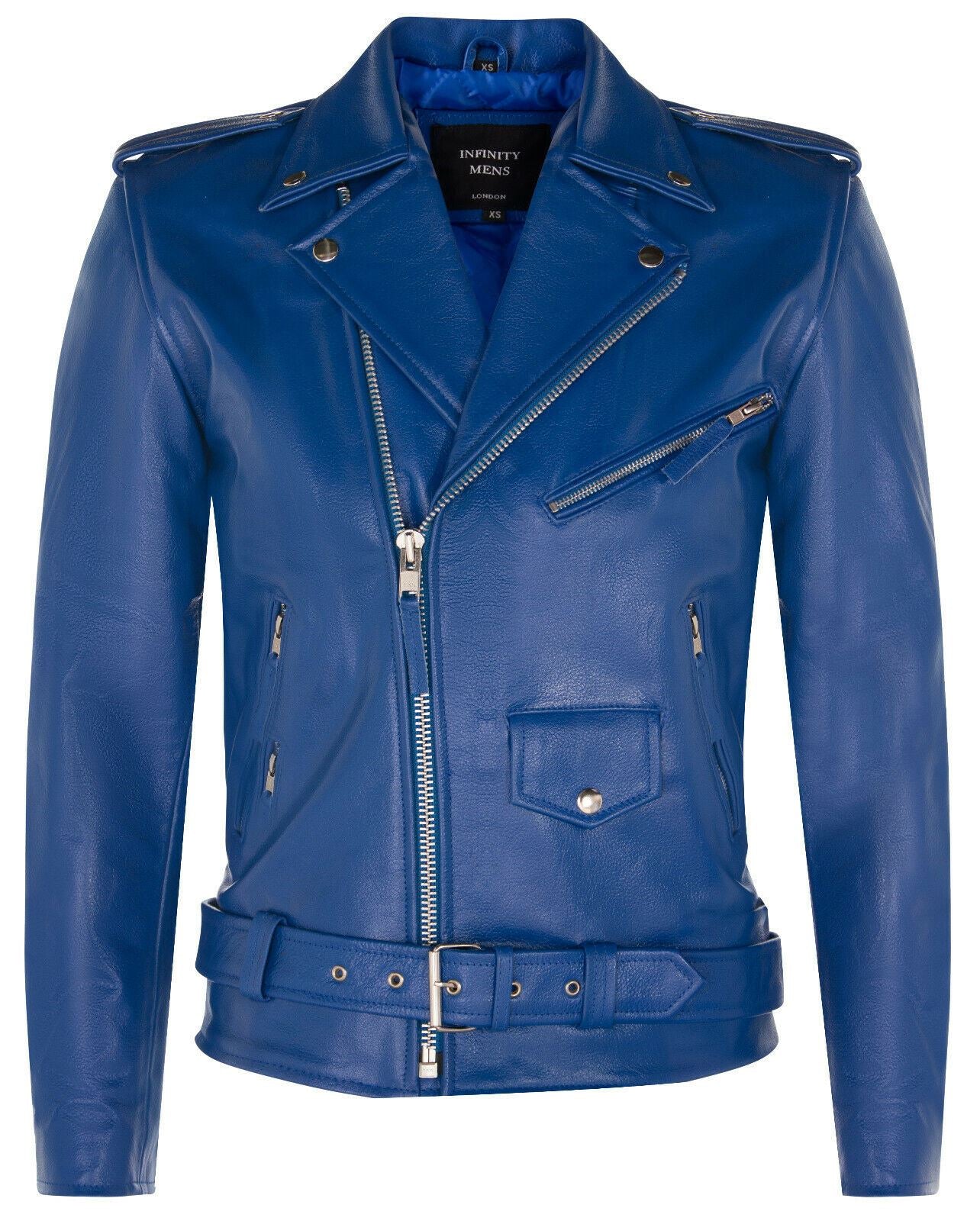 Mens Cow-Hide Black Brando Jacket -Venice