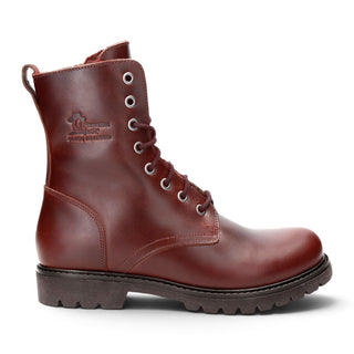 Panama Jack Women's Burgundy Waterproof Leather Warm Lace-Up Boots - Frisia-B45