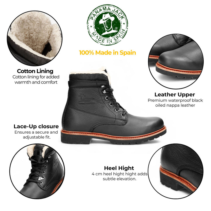 Panama Jack P03 Aviator C2 (45/nero) Stivali Panama Jack P03 Aviator C2 (45/nero) Stivali