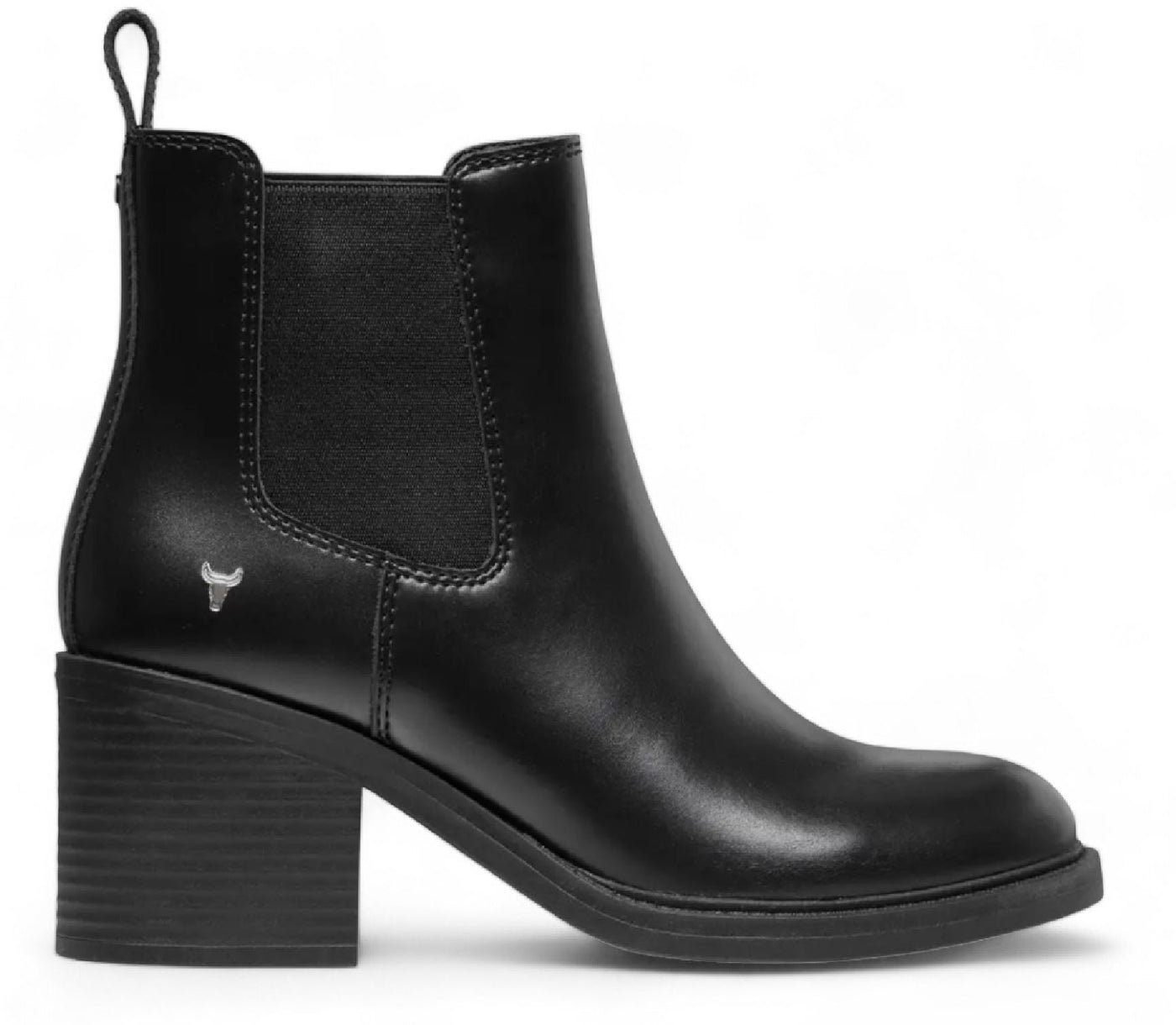 Windsorsmith Black Classic Leather Chelsea Ankle Boots - Varsity