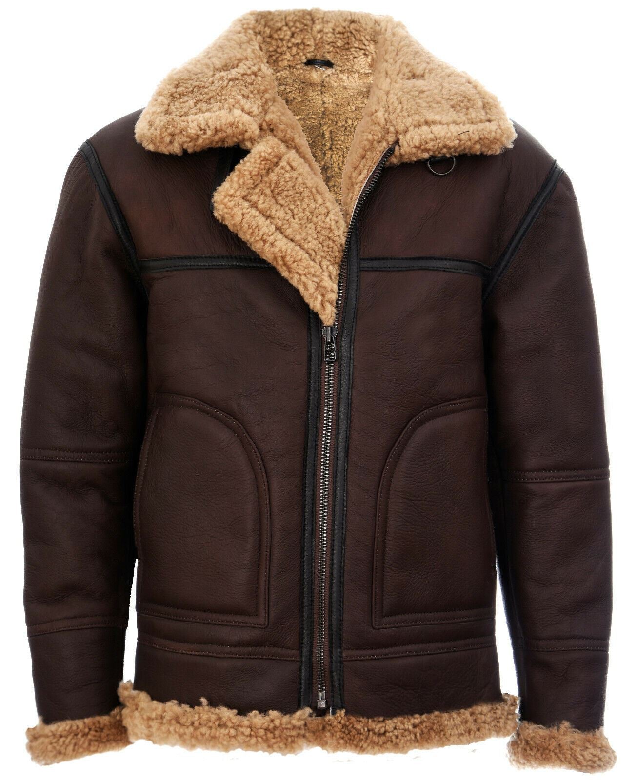 Mens B3 Shearling Sheepskin Aviator Jacket-Gloucester