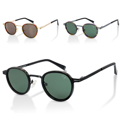 De-Gamme Retro Round Polarized Sunglasses - Paris