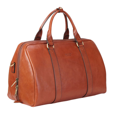 Vintage Genuine Leather Holdall Duffle Gym Travel Bag - Atlas