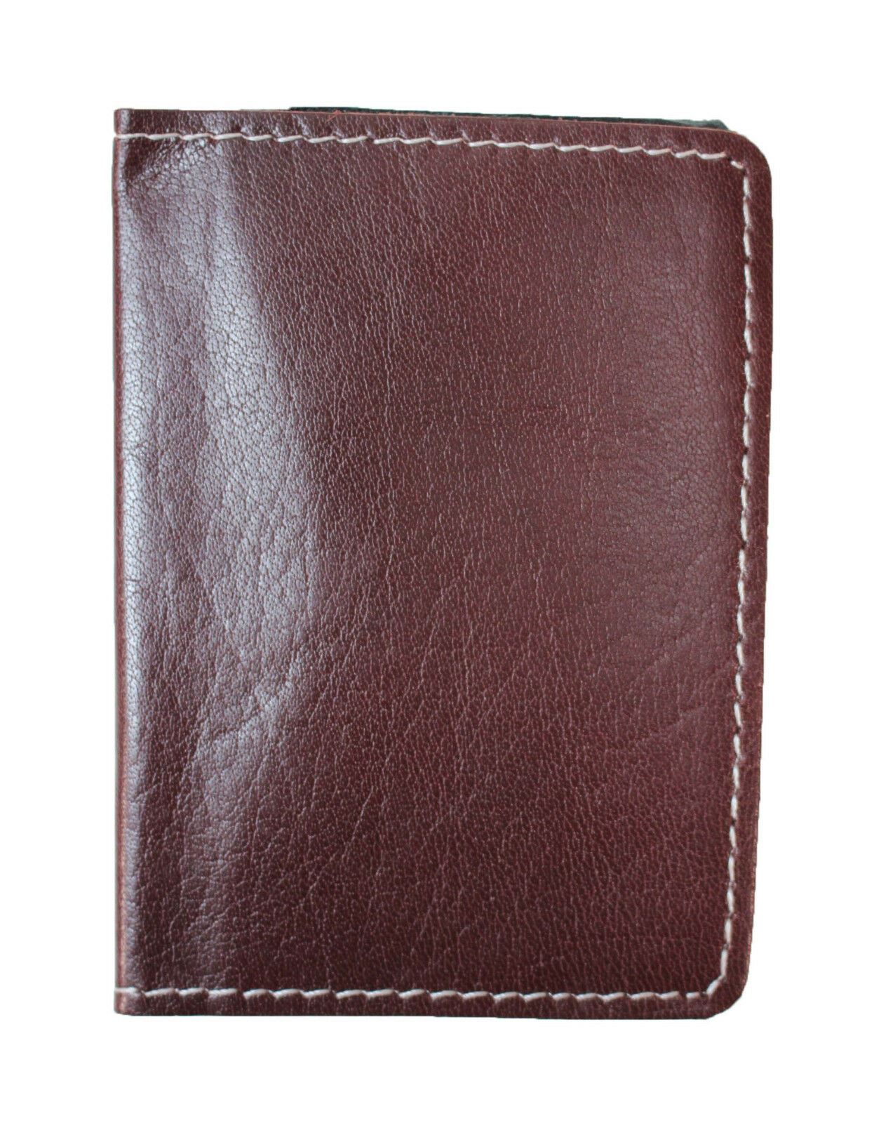 100% Genuine Real Leather Top Quality Unisex Mini Slim Wallet Credit Card Holder