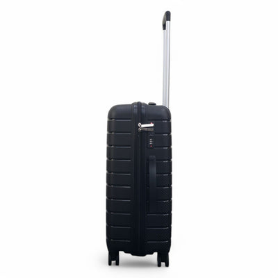 Hard Shell Black PP Dual 4 Wheels Luggage Travel Cabin Holiday Suitcase Set