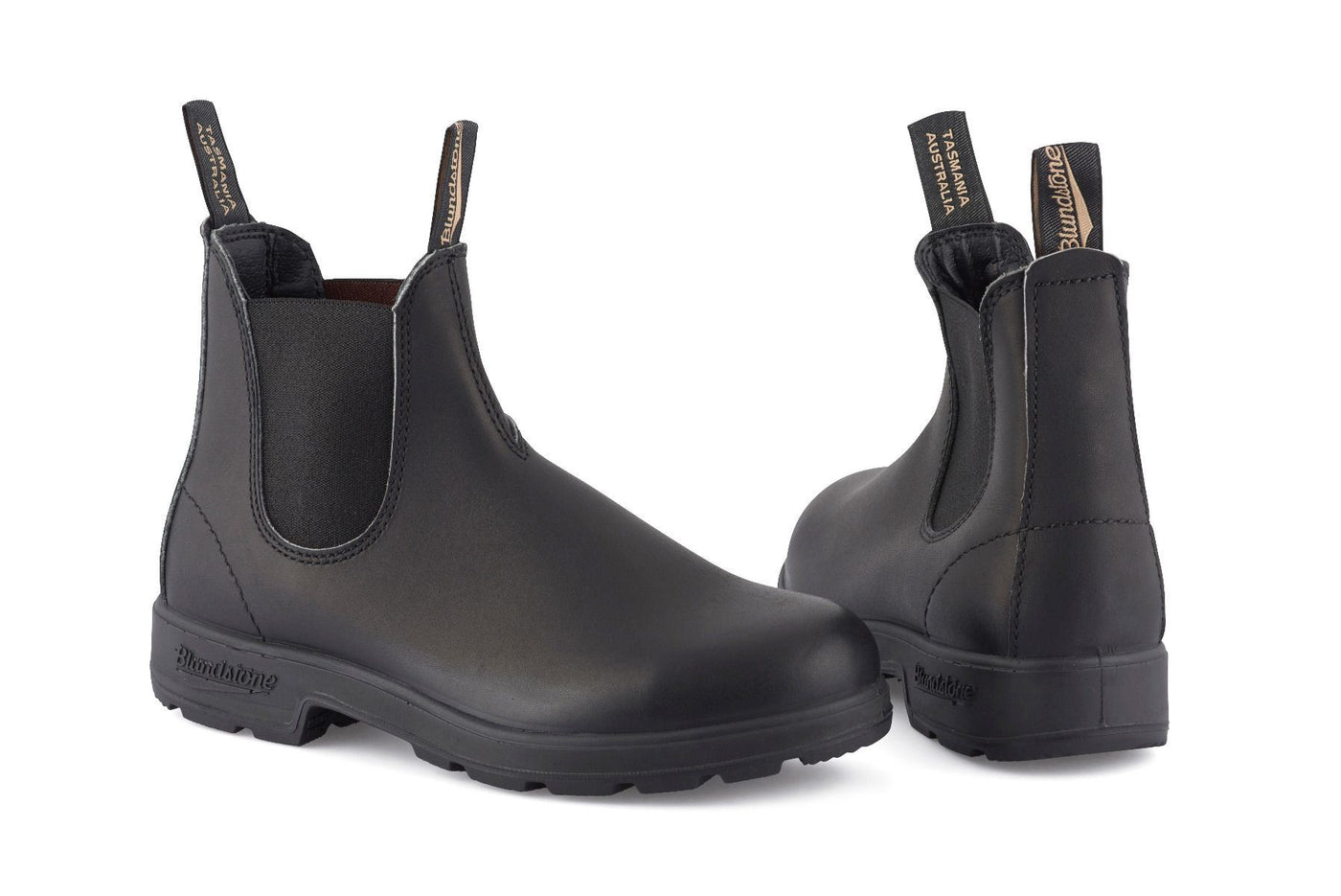 Blundstone #510 Black Leather Chelsea Boot with Cream