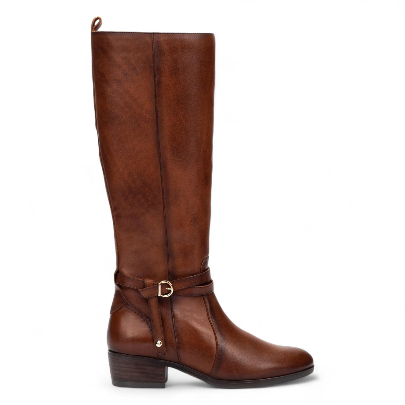 Pikolinos Women's Knee High Tall Cuero Brown Leather Boots - Daroca