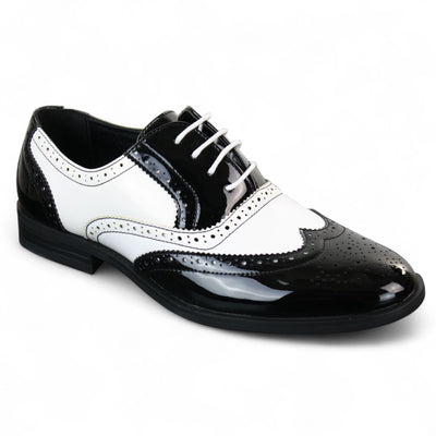 Men's Patent Lace-Up Brogues Smart Dress Shoes