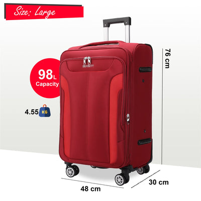 8 Wheel Lightweight Suitcase Luggage Travel Bags Set