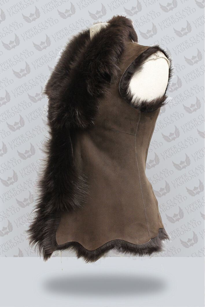 Women's Toscana Sheepskin Short Gilet-Denver