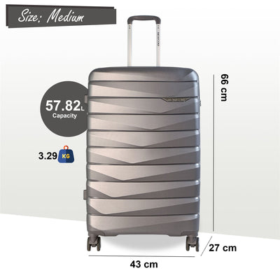 Strong Hard Shell TSA Suitcase Set 8 Wheel Cabin Luggage Holiday Travel Case