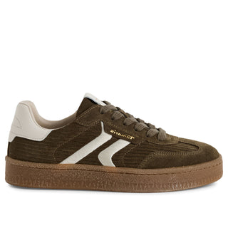 Tamaris Womens Olive Green Suede Leather Fashion Lace Up Sneakers