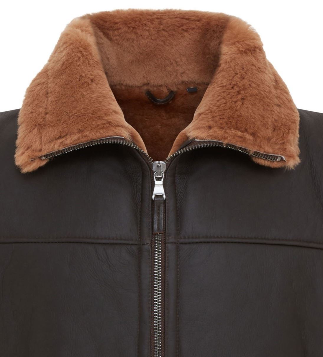 Mens Aviator Shearling Bomber Gilet - Ambler