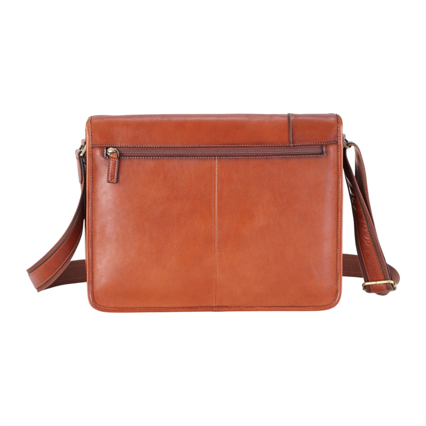 Genuine Leather Laptop Satchel Messenger Shoulder Bag - Astor