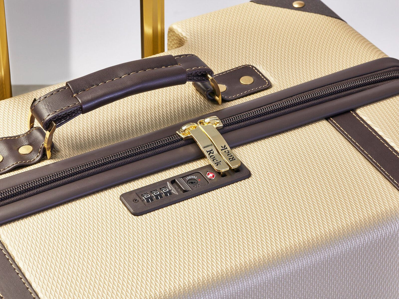 Vintage Hard Shell Luggage Trunk Suitcase Set