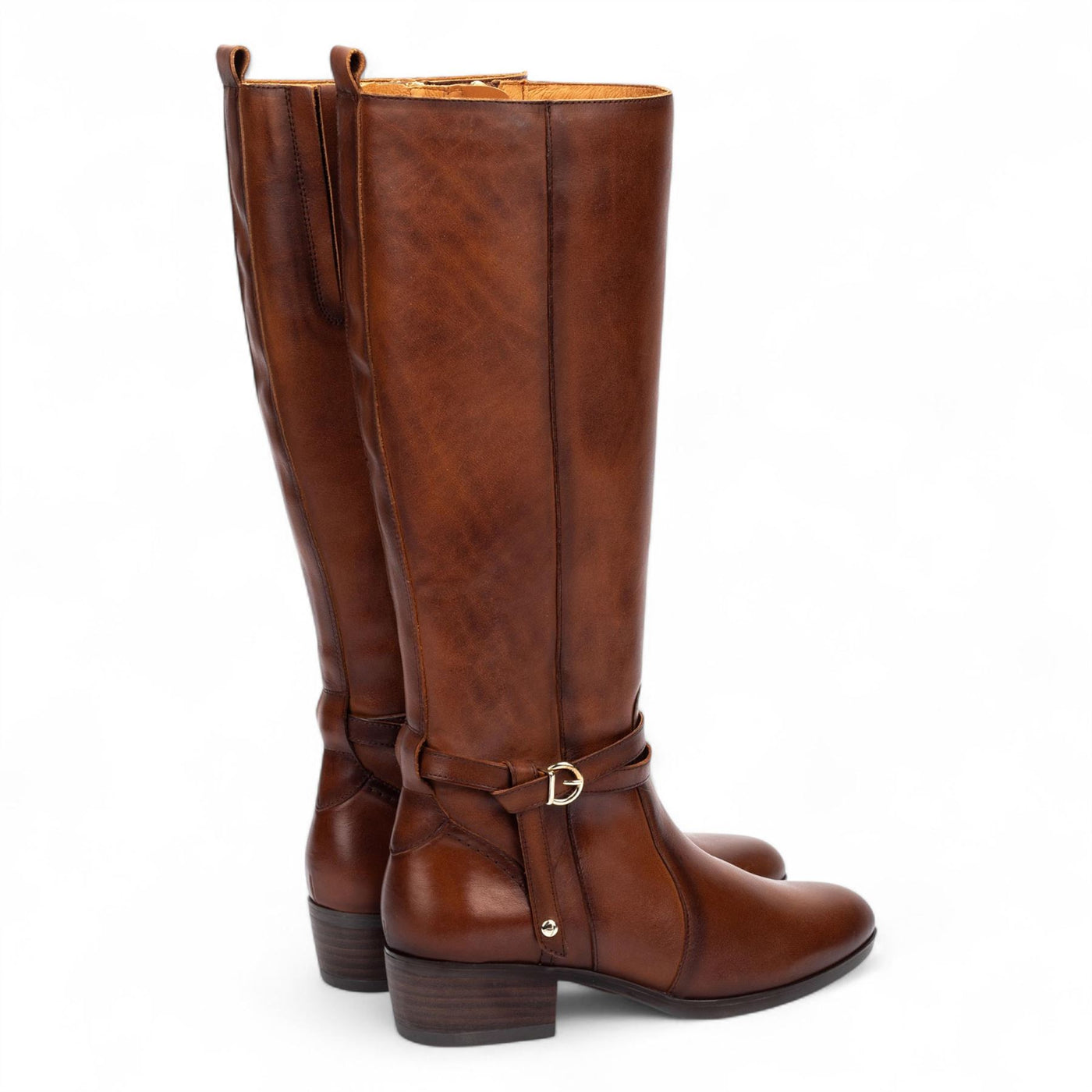 Pikolinos Women's Knee High Tall Cuero Brown Leather Boots - Daroca