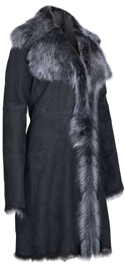Damen Trenchcoat aus Schaffell und Wildleder „Toscana“ - Tbilisi