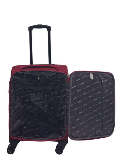 Soft Shell Suitcase Luggage Set Travel Light Carry On Cabin Bag
