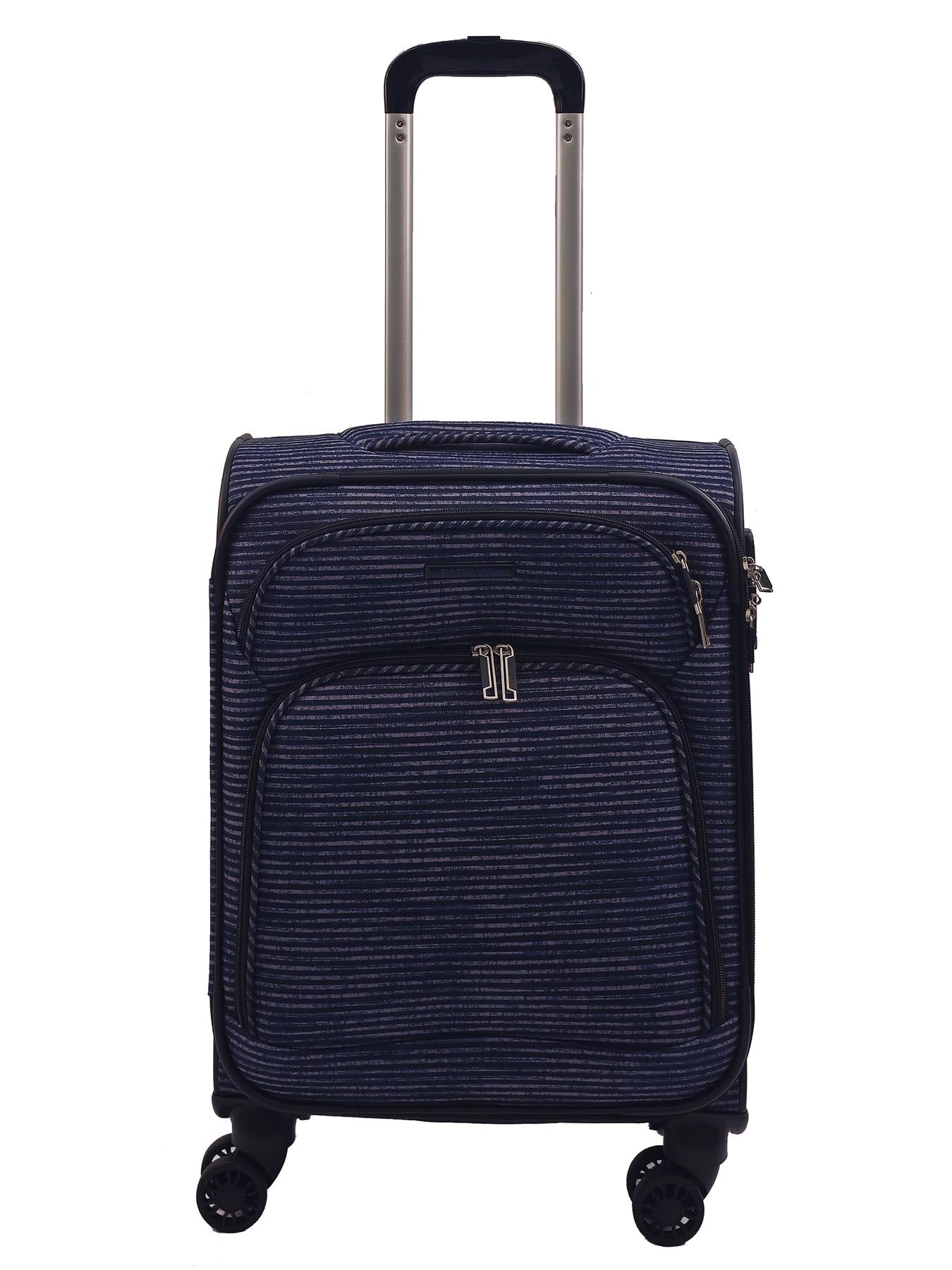 Lightweight Print Suitcases 8 Wheel Luggage Travel Soft Bags Set