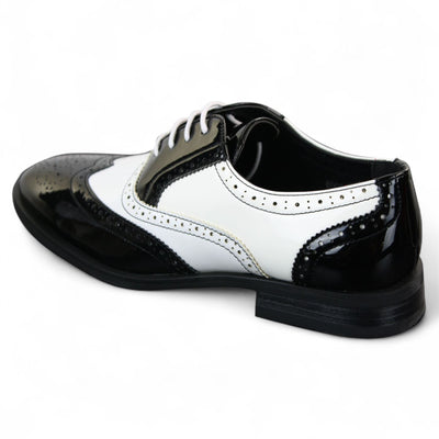 Men's Patent Lace-Up Brogues Smart Dress Shoes