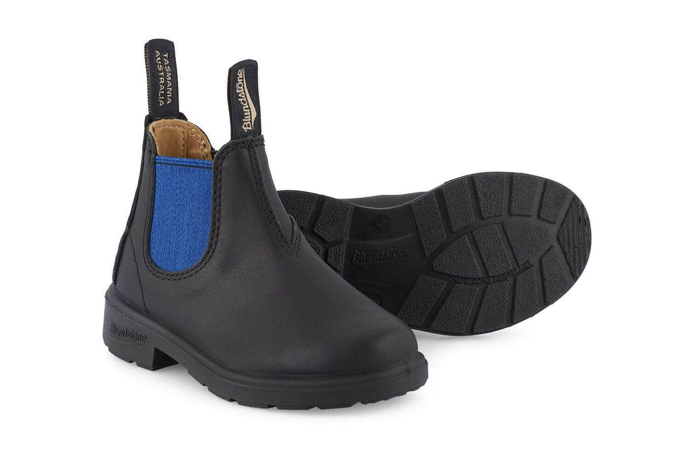 Blundstone #580 Kids Black/Blue Chelsea Boot