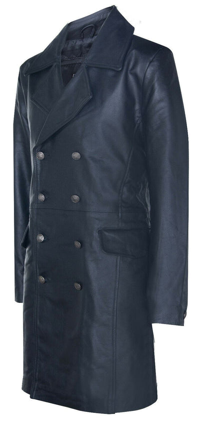 Mens Cowhide Leather Peacoat-Cordoba