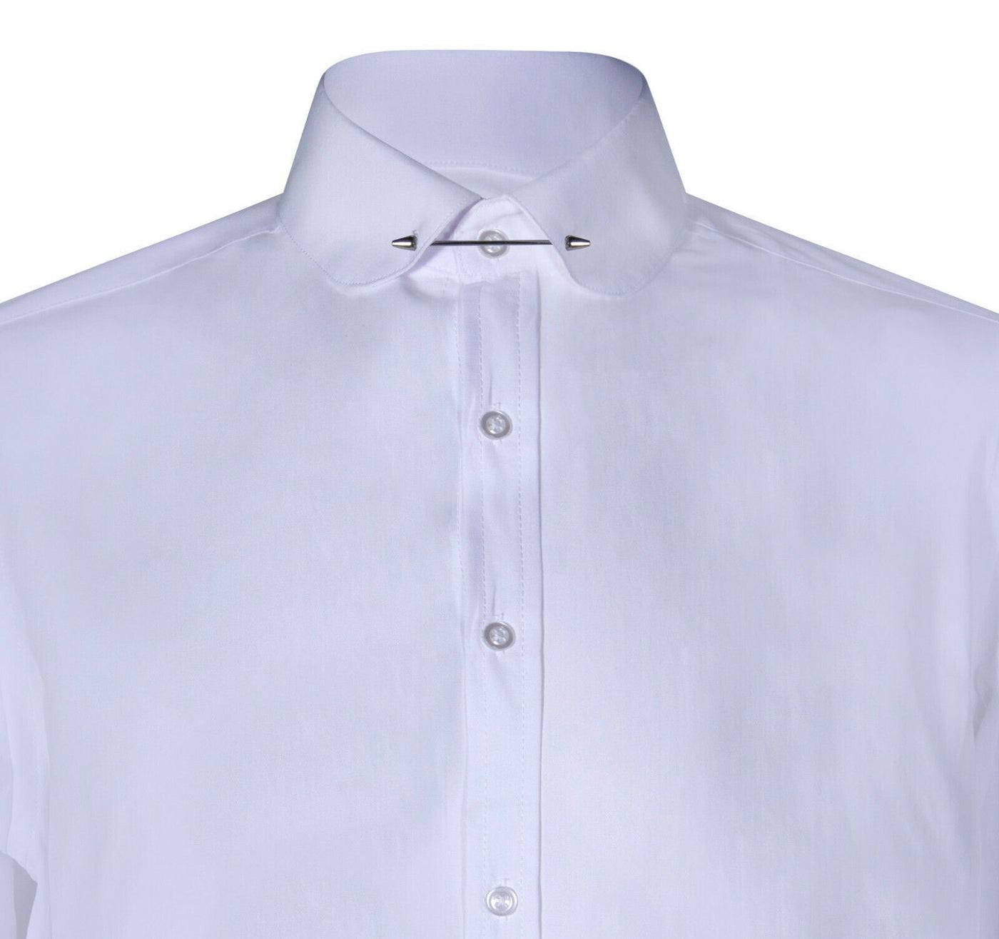 Mens Club Collar White Shirt 1920s Peaky Blinders With Bar Poplin Pin – Infinity Leather Mens Club Collar White Shirt 1920s Peaky Blinders With Bar Poplin Pin – Infinity Leather