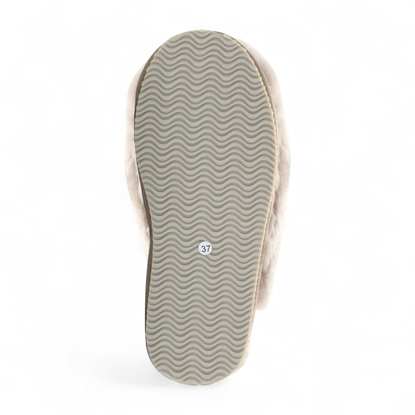 Women's Sheepskin Slippers Taupe Warm Winter Fur Mule - Aurora