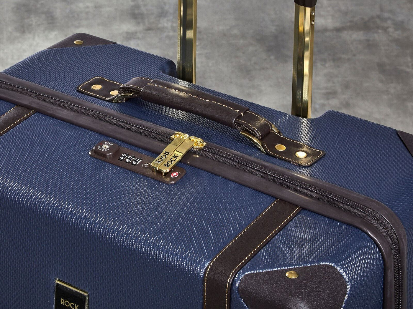 Vintage Hard Shell Luggage Trunk Suitcase Set