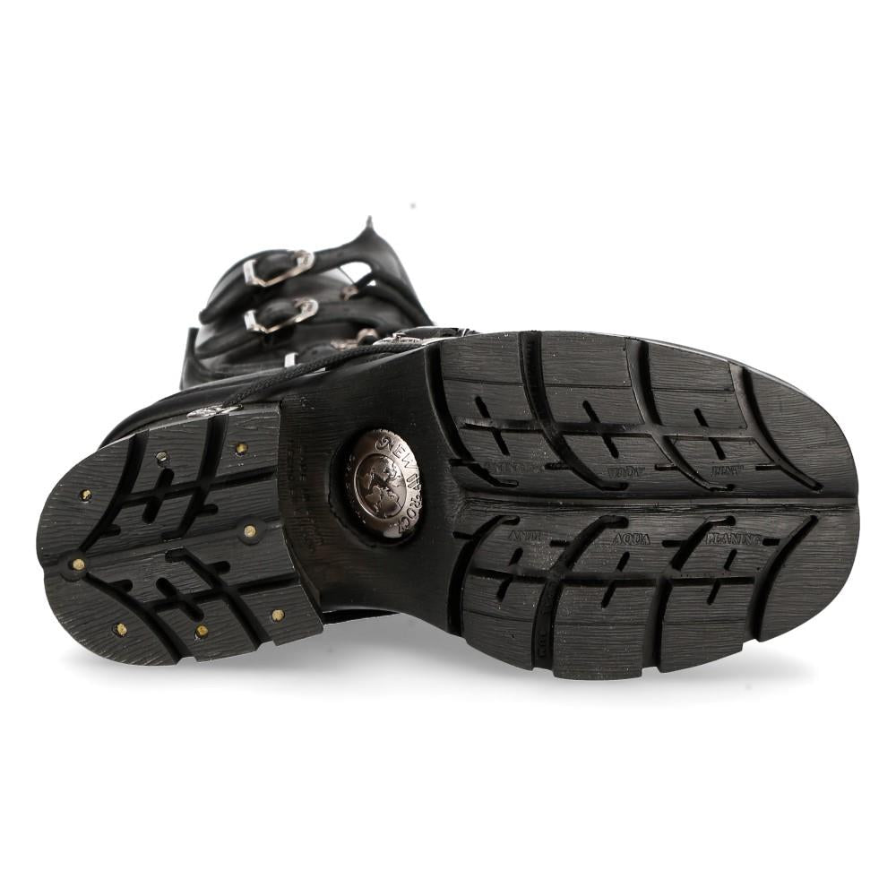 New Rock Women's Leather Gothic Mid-Calf Boots-373-S33 – Infinity