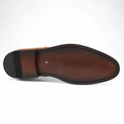 Men's Suede Chelsea Boots Real Leather Lined Slip-On