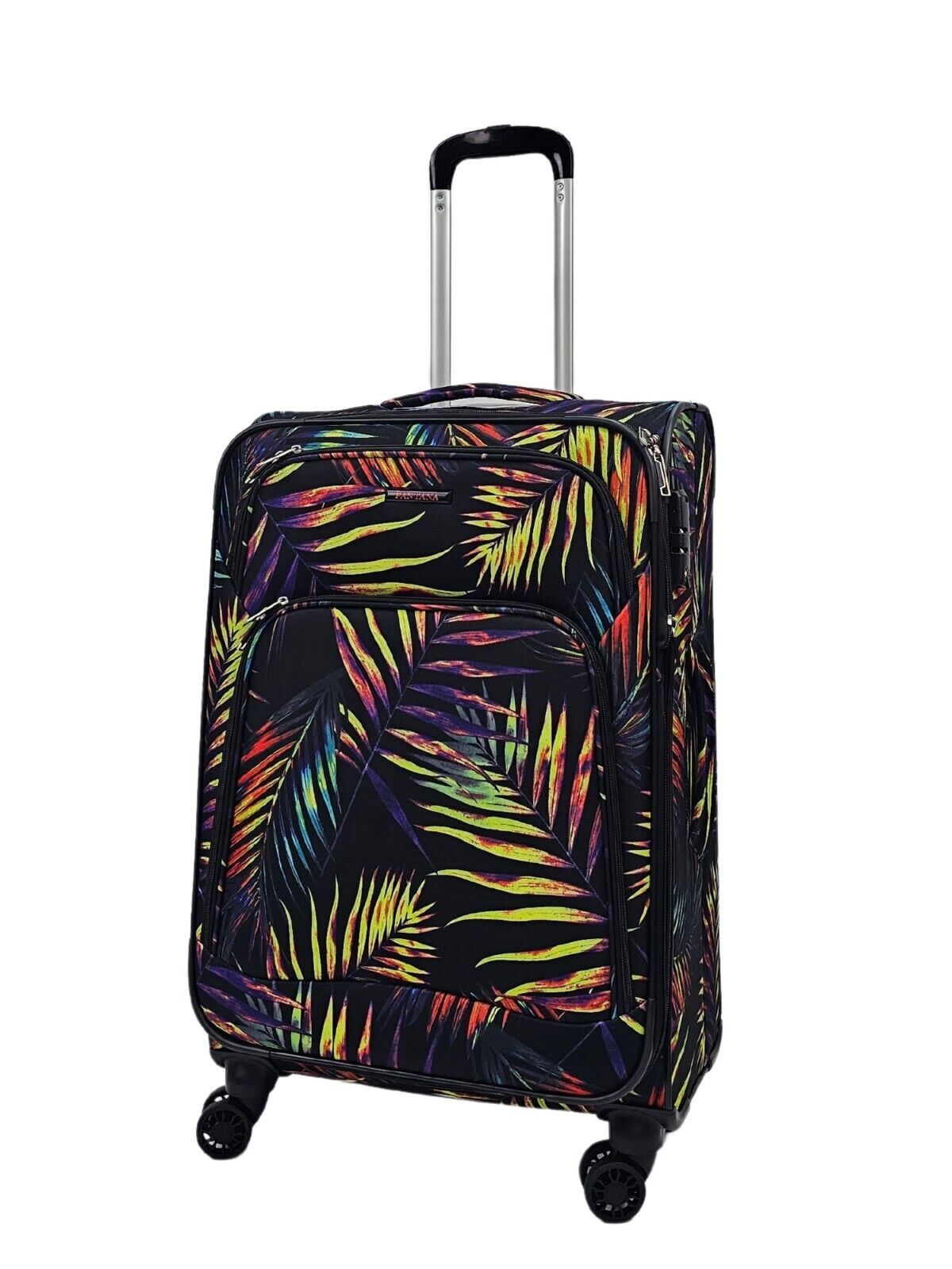 Lightweight Print Suitcases 8 Wheel Luggage Travel Soft Bags Set