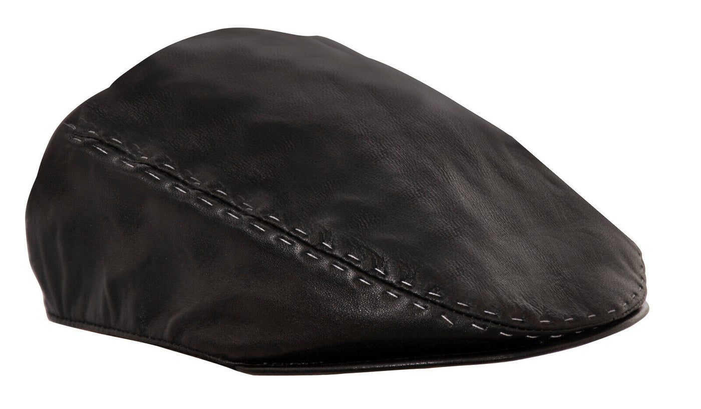 Herren Leder Peaky Blinders Newsboy Flat Hat