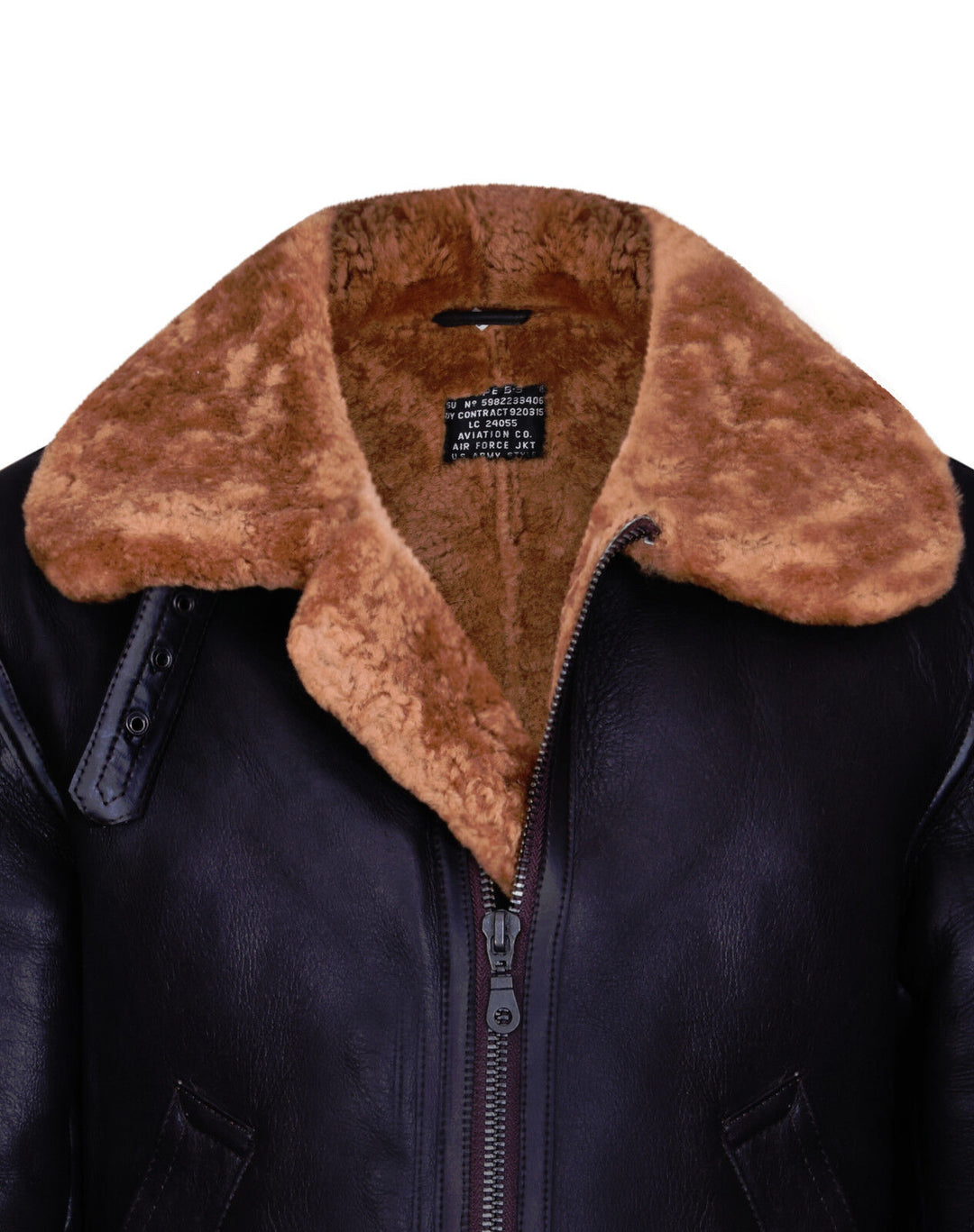 Men's Pilot B3 Flying Shearling Sheepskin WWII Bomber