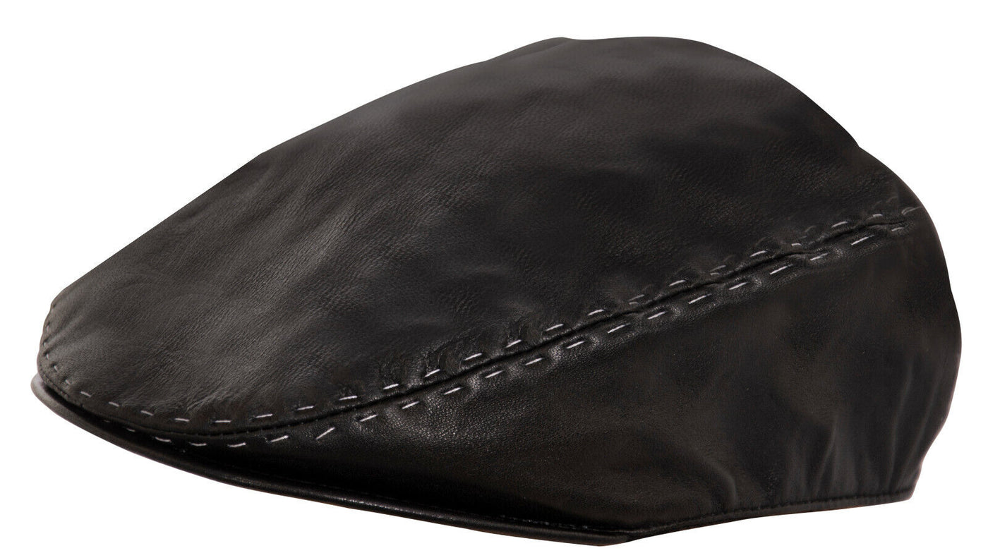 Herren Leder Peaky Blinders Newsboy Flat Hat