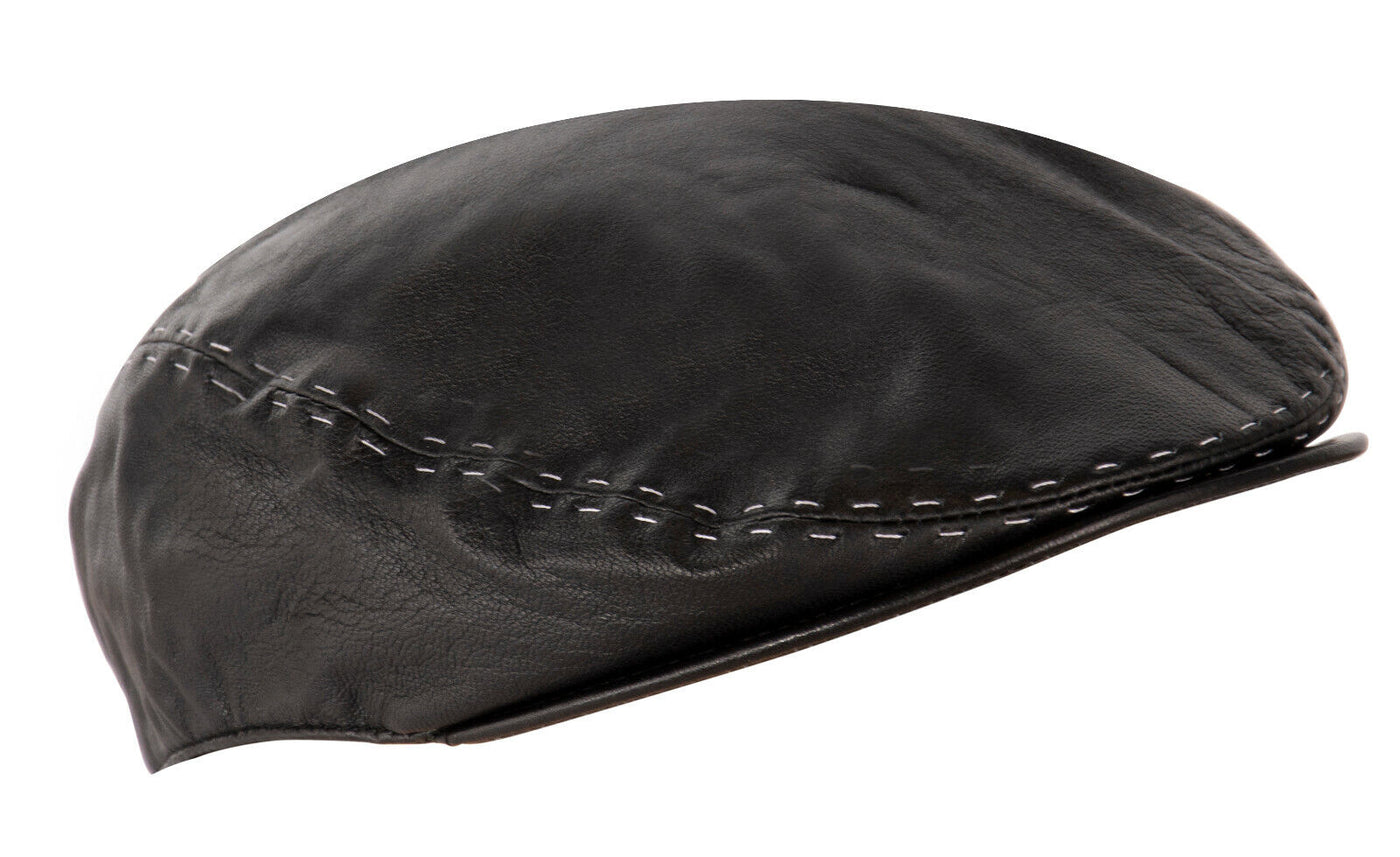 Mens Leather Peaky Blinders Newsboy Flat Hat