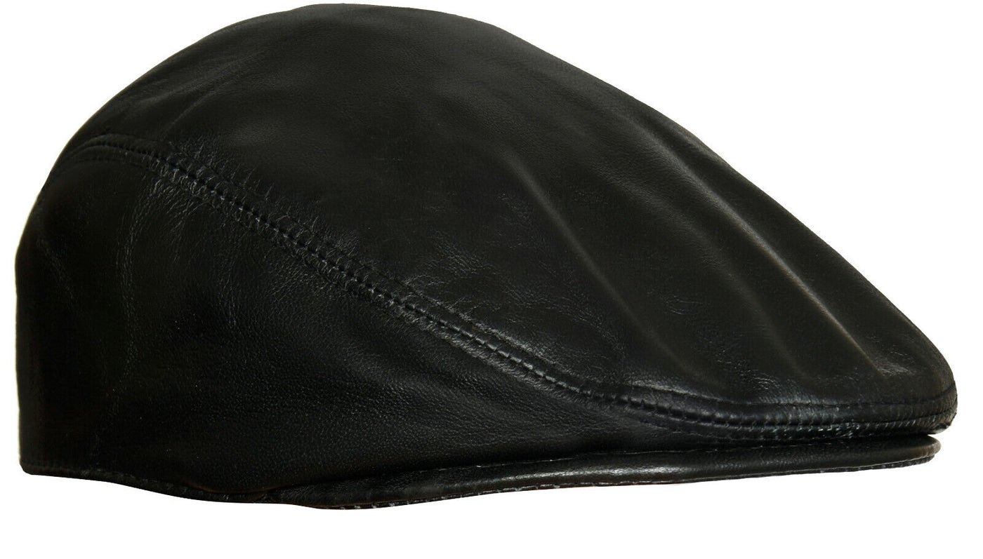 Mens Leather Peaky Blinders Newsboy Flat Hat