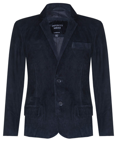 Mens Blazer Suede Jacket Soft Italian Leather Coat – Infinity Leather