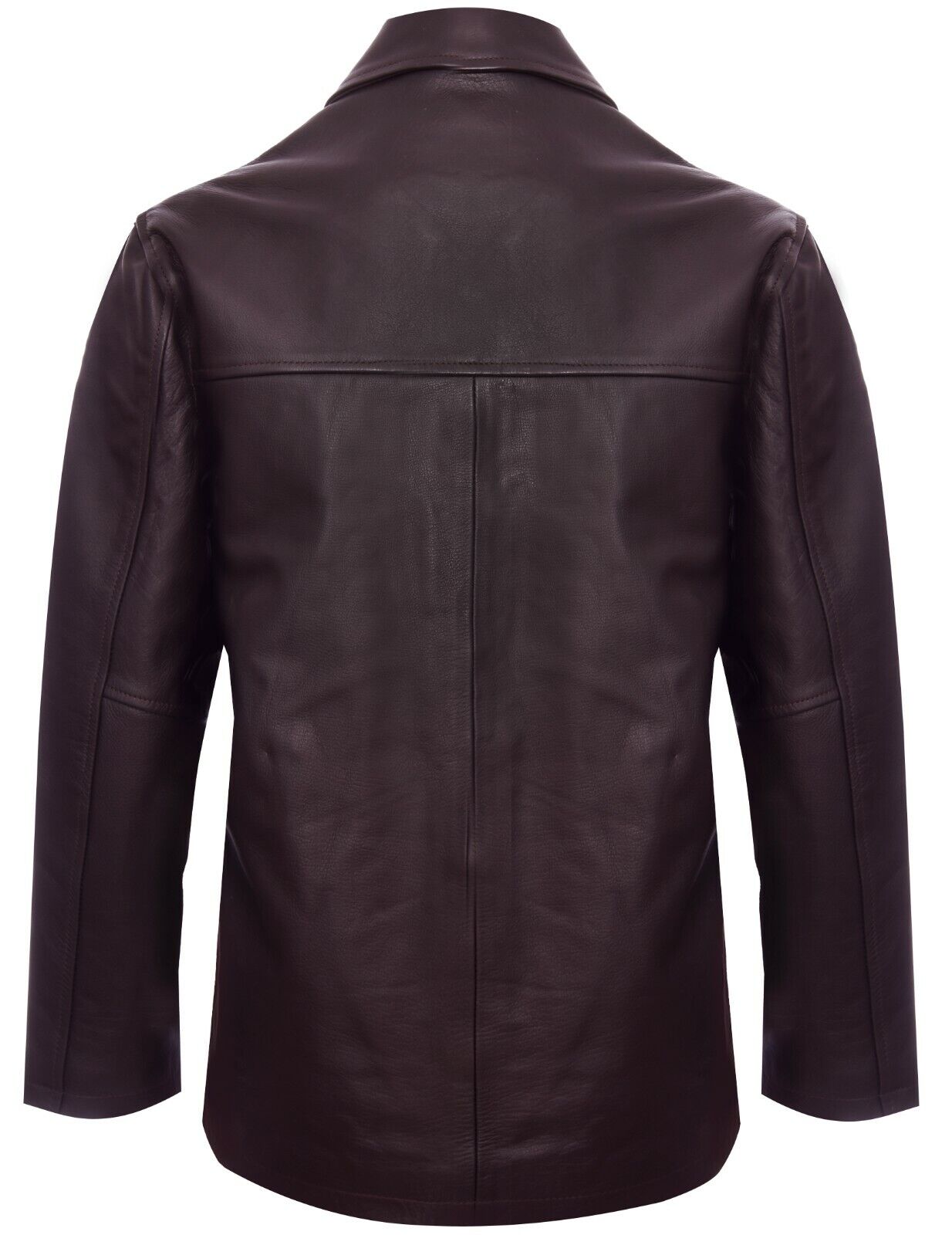 Mens Classic Cowhide Leather Box Jacket