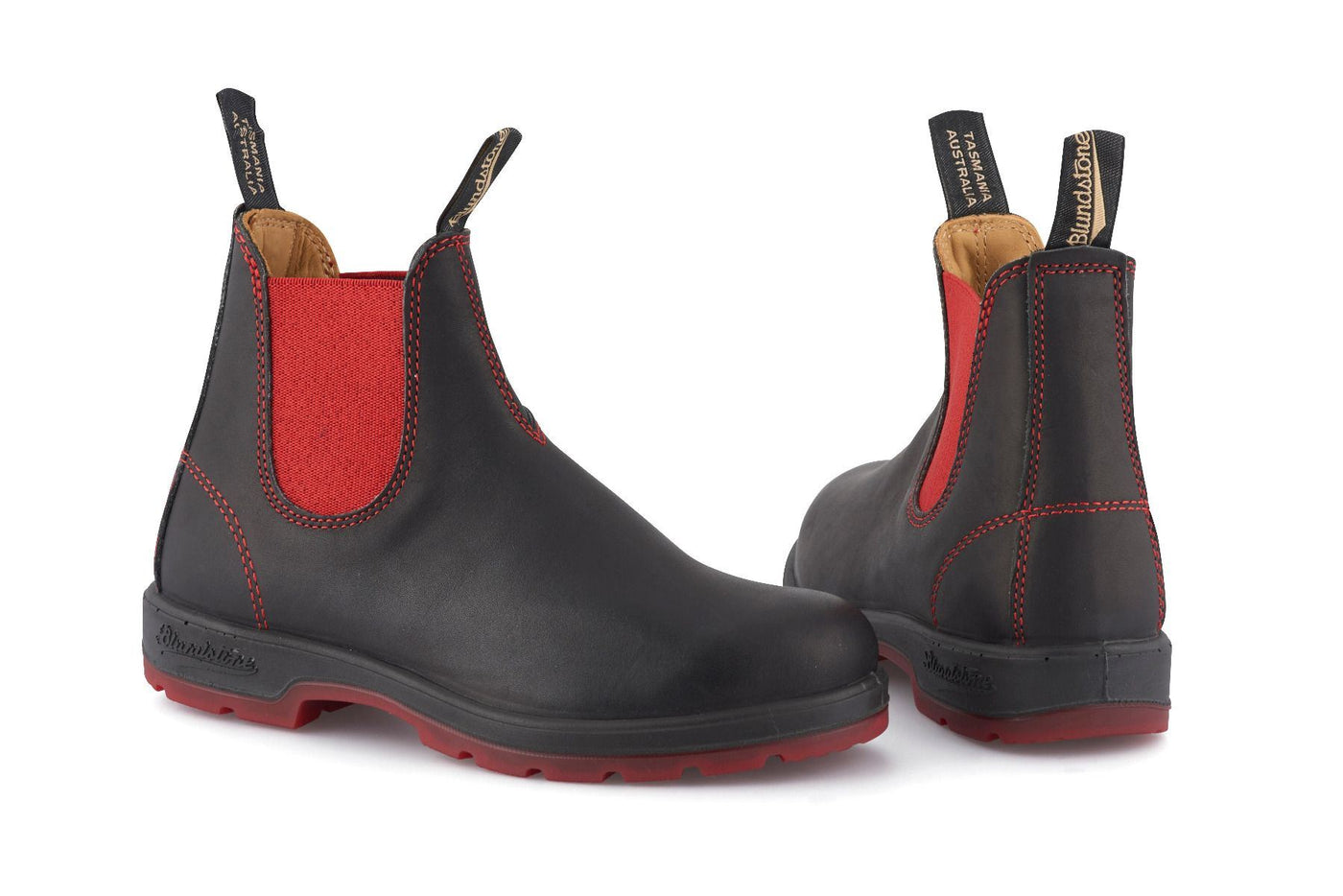 Blundstone #1316 Heritage Schwarz Rot Chelsea Boot