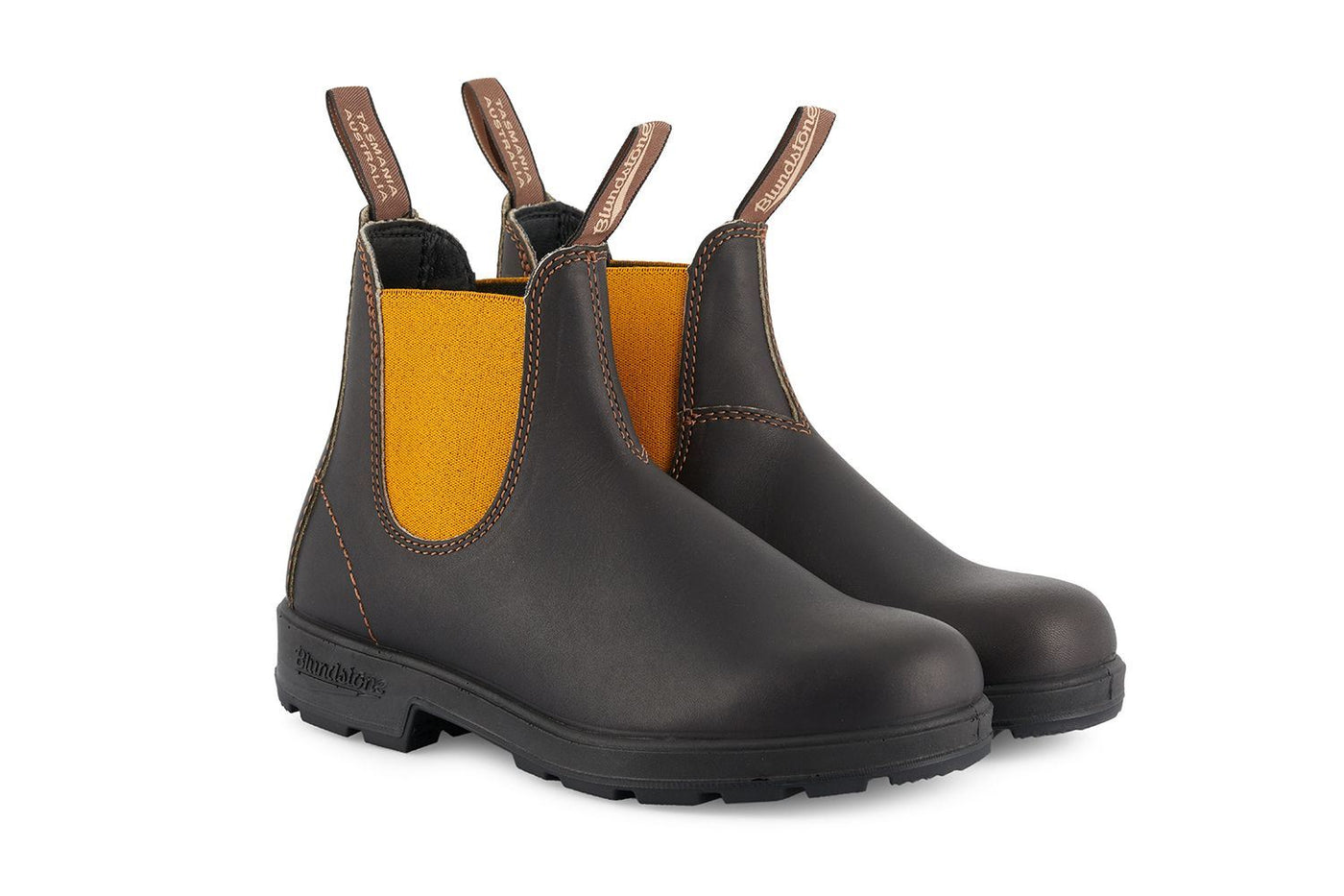 Blundstone #1919 Chelsea-Boots in Braun/Senf