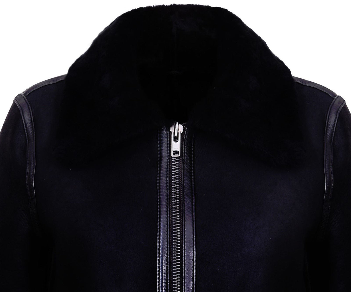 Womens Black B3 Sheepskin Leather Jacket-Campinas